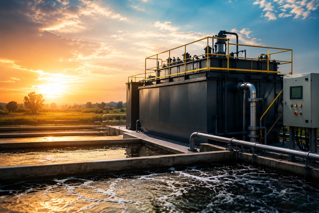 compact MBBR wastewater treatment plant